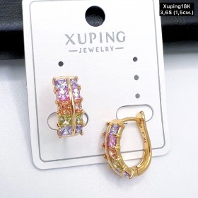 Сережки Xuping18К 20021 ( 1.5 см.)